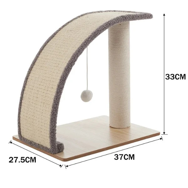 Cat Scratching Aurion | Inclined Sisal Board-size