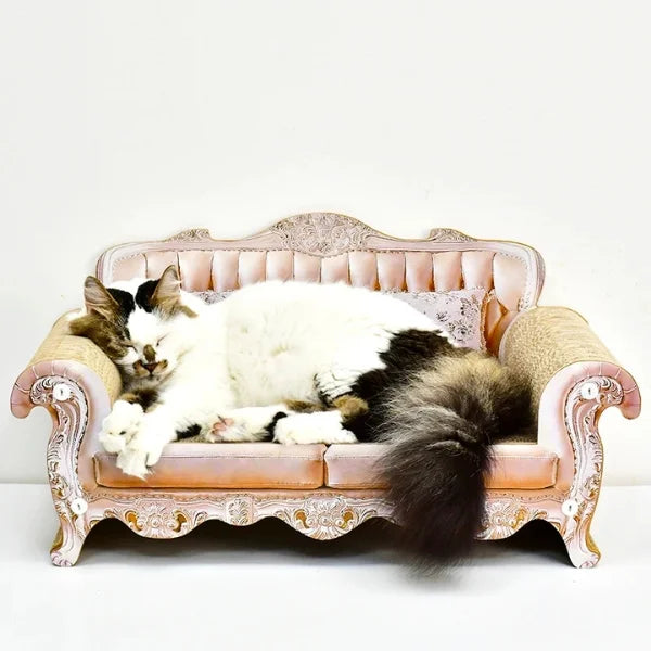 Cat Scratching Marlowe | Sofa Scratcher Bed for Cats+