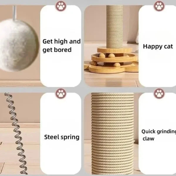 Cat Scratching Post Lior | Sisal with Interactive Platform-info