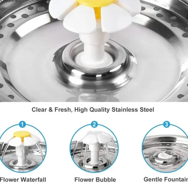 Cat Water Fountain Liryn | Quiet 2.4L Cat Water Fountain-details