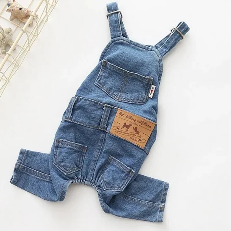 Combinaison en jean pour chien