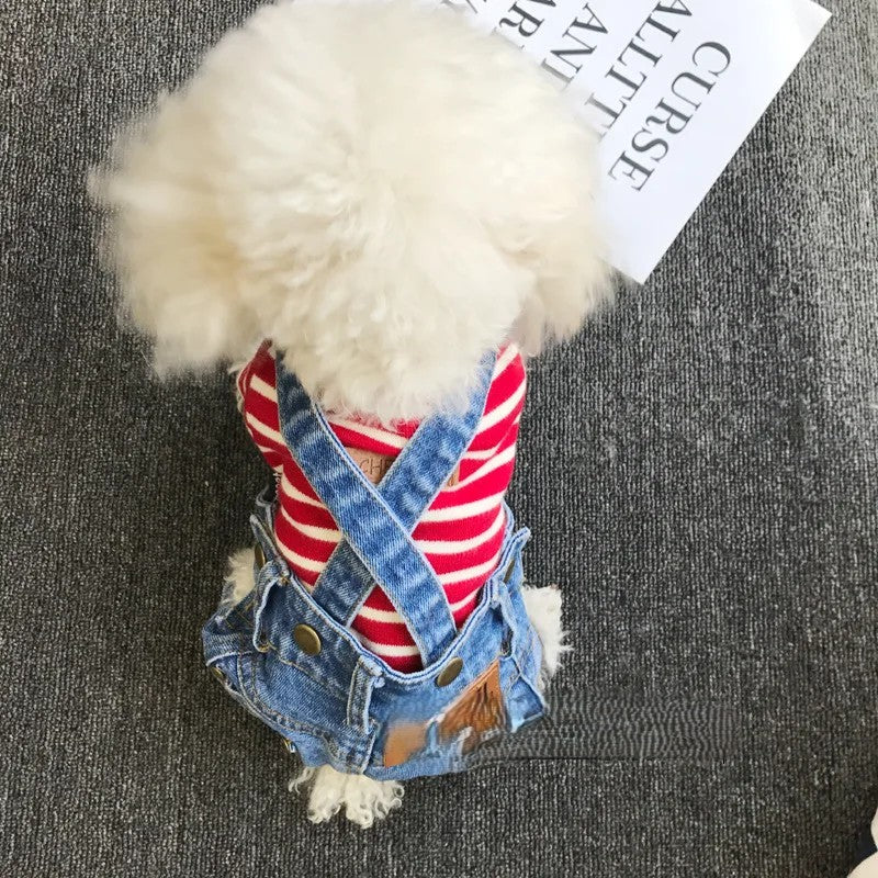 Dog Denim Jumpsuit