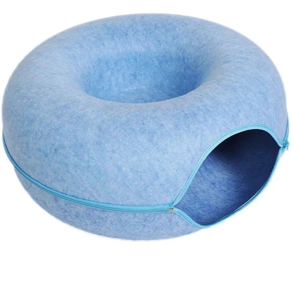2-in-1-Cat-Tunnel-Bed-Blue