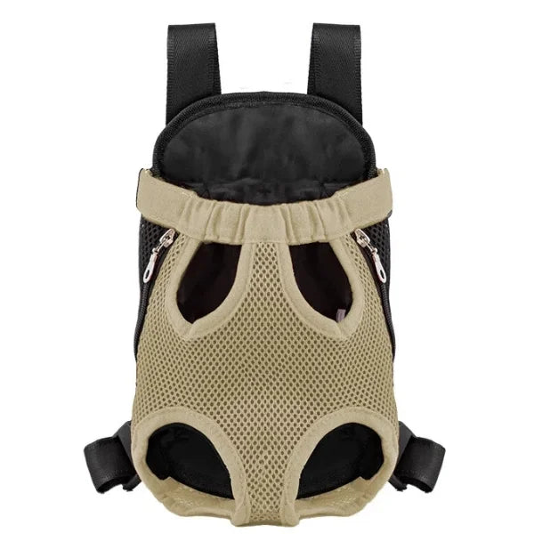 Bella Pet Carrier Cat Dogs Adjustable Backpack-beige