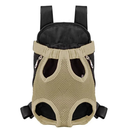 Bella Pet Carrier Cat Dogs Adjustable Backpack-beige