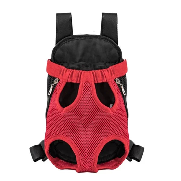 Bella Pet Carrier Cat Dogs Adjustable Backpack-red