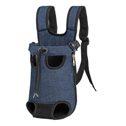 Bella Pet Carrier Cat Dogs Adjustable Backpack-dark blue