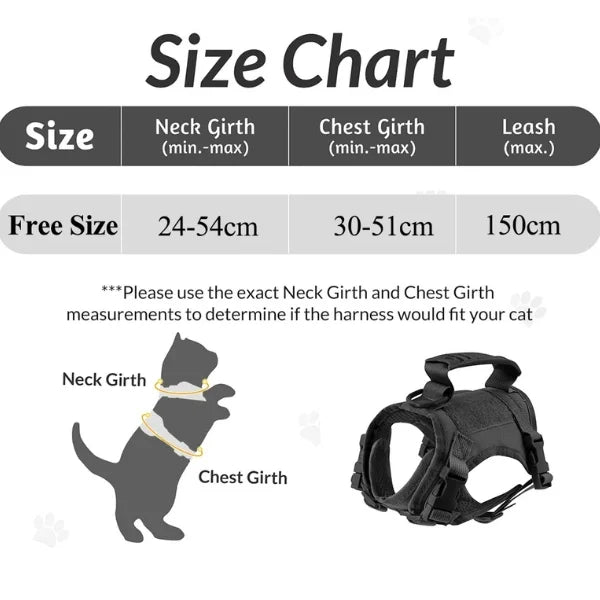 Cat Accessories Auréo | Soft Mesh Harness for Cats-size