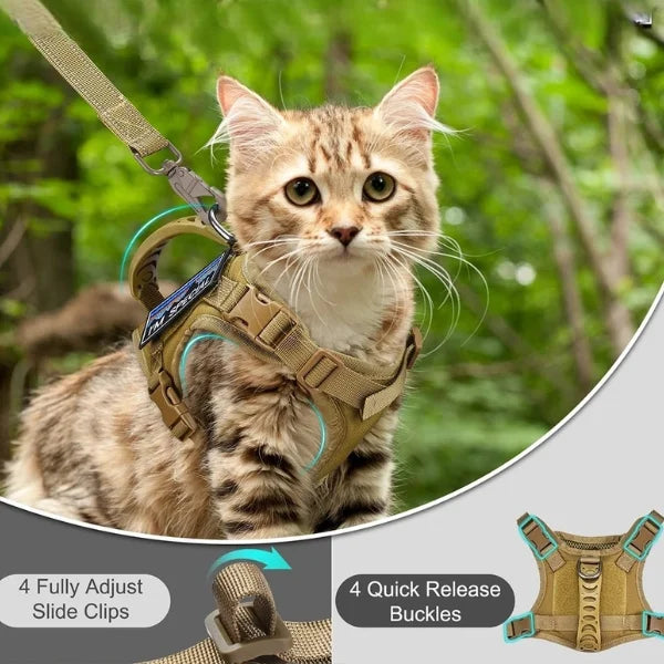 Cat Accessories Auréo | Soft Mesh Harness for Cats-details