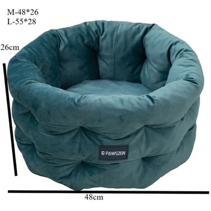 Cat Bed Elmsley | Cosy Velvet Bed for Cats and Small Dogs-size