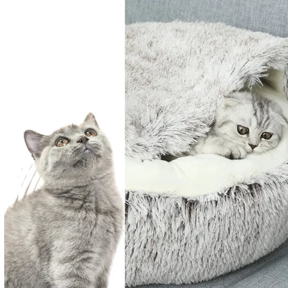 Cat Bed Everloft | Self-Warming Plush Nest Bed for Cats