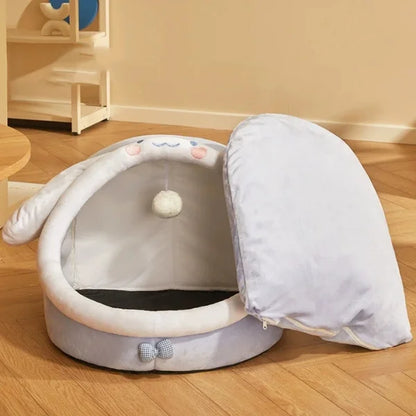 Cat Bed Marlowe | Bunny Ear Cushion Bed for Cats-details
