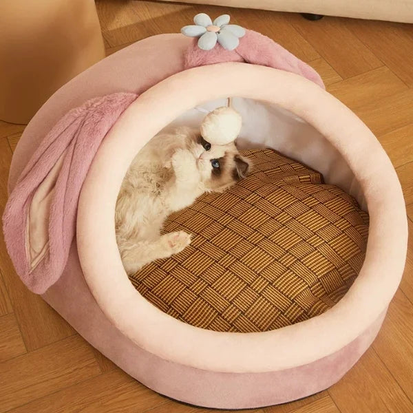 Cat Bed Marlowe | Bunny Ear Cushion Bed for Cats-details03