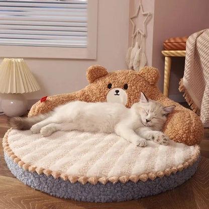 Cat Bed Merrin | Cosy Winter Bed for Cats-.,