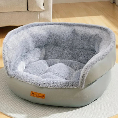 Cat Bed PurrFern | Washable Comfort Bed for Dogs and Cats-gray