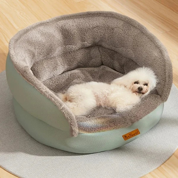 Cat Bed PurrFern | Washable Comfort Bed for Dogs and Cats-green