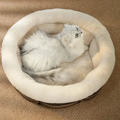 Cat Beds Hollis, Soft Round Winter Bed for Cats´~