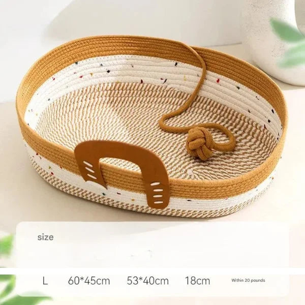 Cat Beds Mooren ,Oval Cooling Rattan Cat Bed´-size