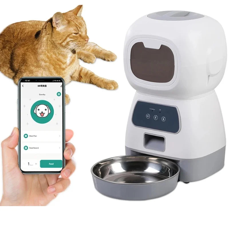 Cat-Feeder-Auto-Elvoryz-Smart-WiFi-Feeder-for-Consistent-Cat-Feeding~