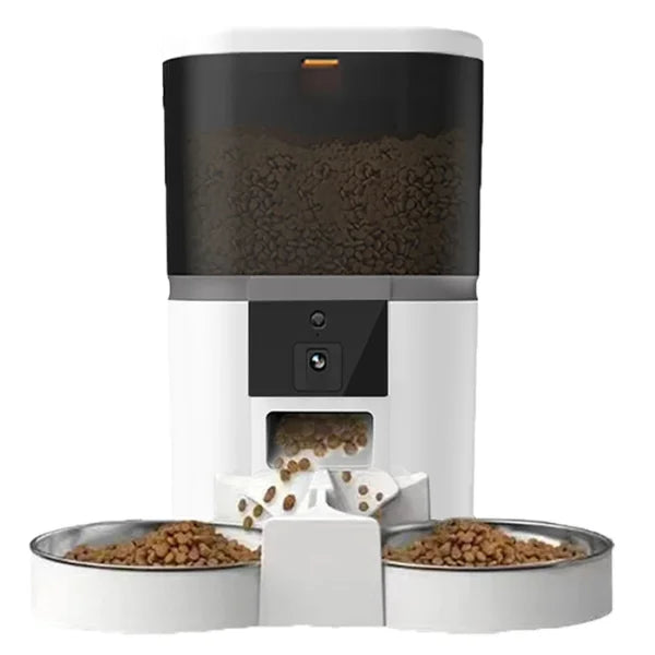 Cat Feeder Automatic Millie | Smart Pet Feeder with Camera-white