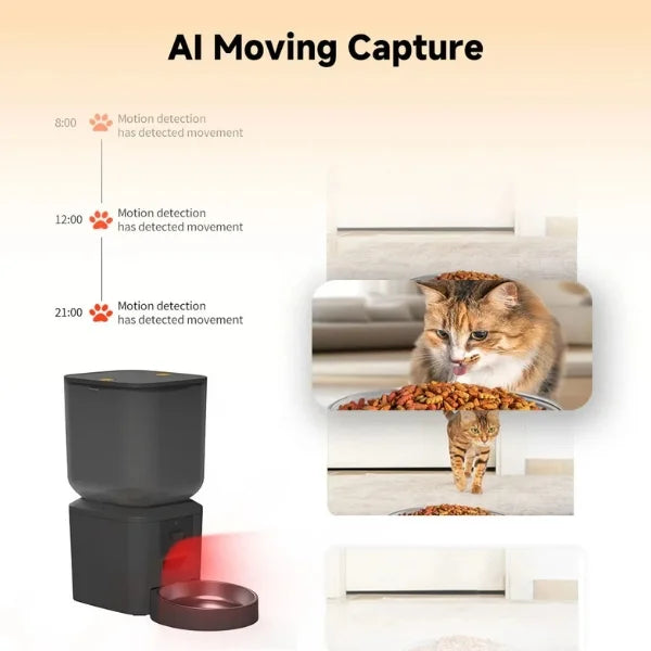 Cat Feeder Automatic Rupert | 8L Smart Feeder with HD Camera´.