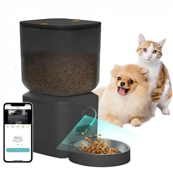 Cat Feeder Automatic Rupert | 8L Smart Feeder with HD Camera-,