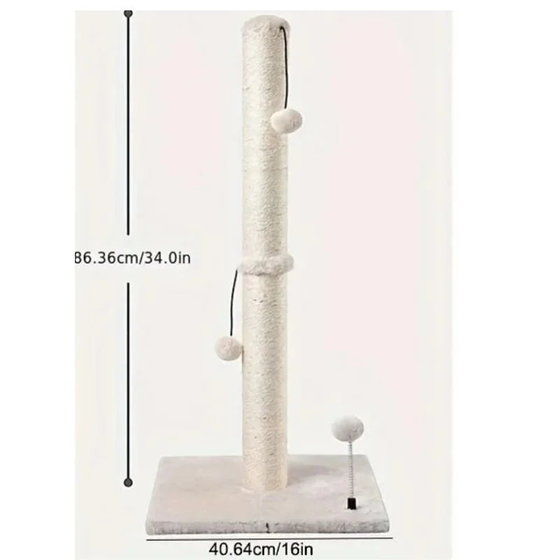 Cat Scratcher Post  Sisal with Ball size