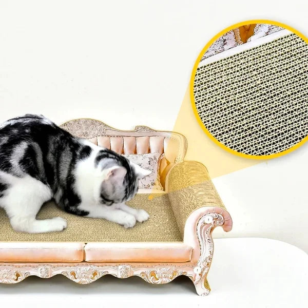 Cat Scratching Marlowe | Sofa Scratcher Bed for Cats-details