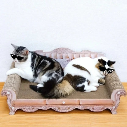 Cat Scratching Marlowe | Sofa Scratcher Bed for Cats-.,