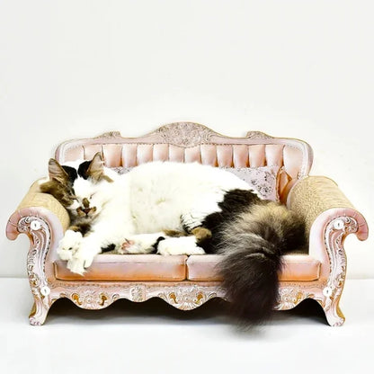 Cat Scratching Marlowe | Sofa Scratcher Bed for Cats+