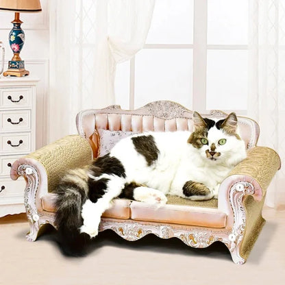 Cat Scratching Marlowe | Sofa Scratcher Bed for Cats