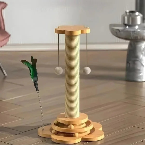 Cat Scratching Post Lior | Sisal with Interactive Platform-details