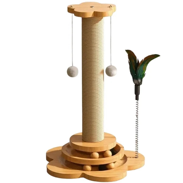 Cat Scratching Post Lior | Sisal with Interactive Platform.,