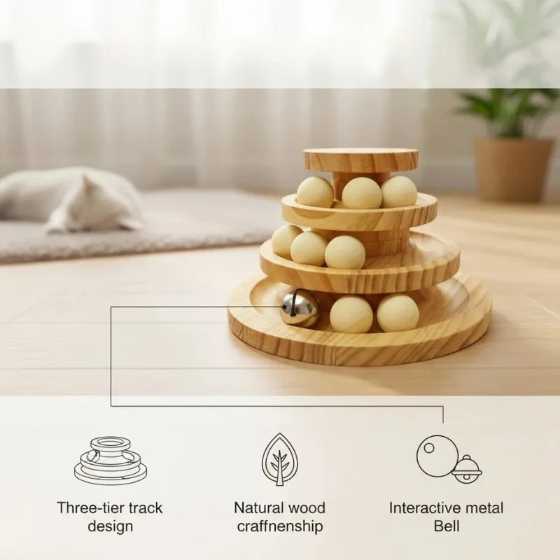 Cat-Toys-Pounce-Ball-Track-Natural-Wood_-Endless-INFO