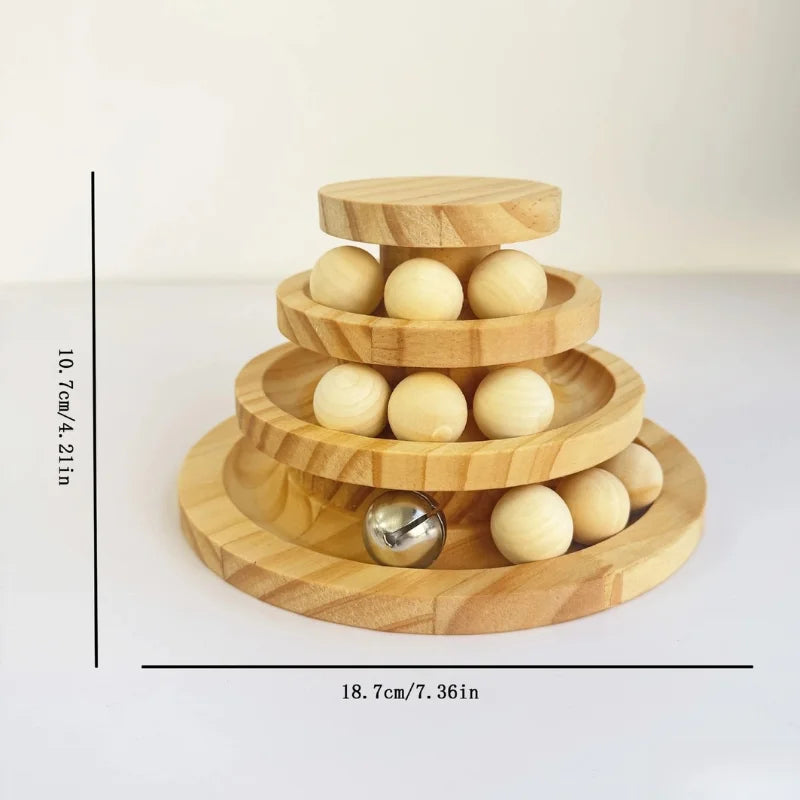 Cat-Toys-Pounce-Ball-Track-Natural-Wood_-Endless-size