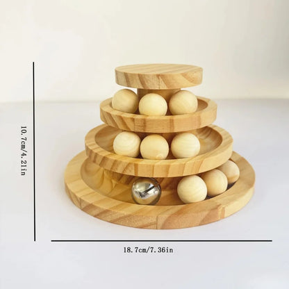 Cat-Toys-Pounce-Ball-Track-Natural-Wood_-Endless-size