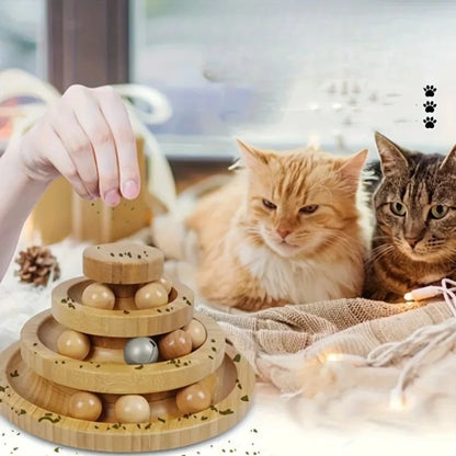 Cat-Toys-Pounce-Ball-Track-Natural-Wood_-Endless
