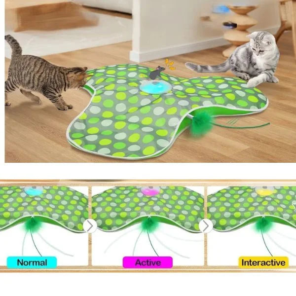 Cat Toys Smart Hide & Seek Feather Teaser