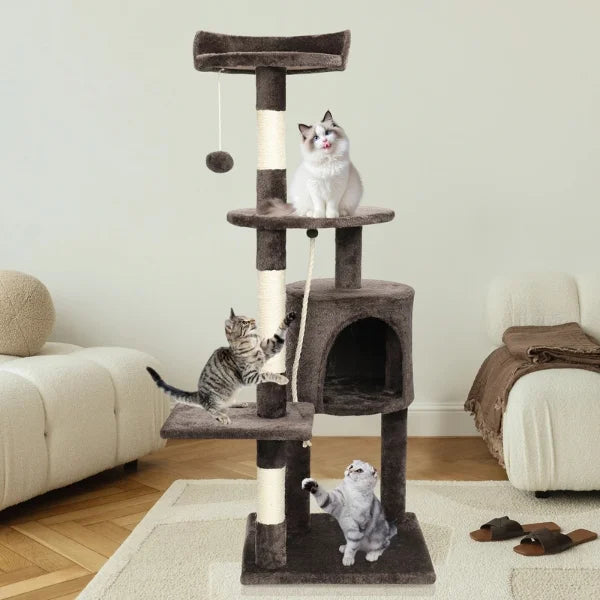 Cat Tree for Cats Velora | Climbing Centre with Sisal Scratch Posts