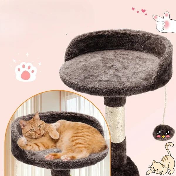 Cat Tree for Cats Velora | Climbing Centre with Sisal Scratch Posts-details