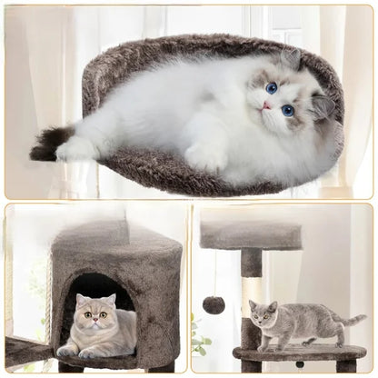 Cat Tree for Cats Velora | Climbing Centre with Sisal Scratch Posts-detaisl-03