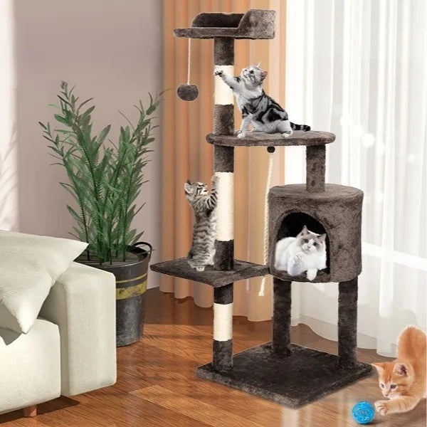 Cat Tree for Cats Velora | Climbing Centre with Sisal Scratch Posts.,