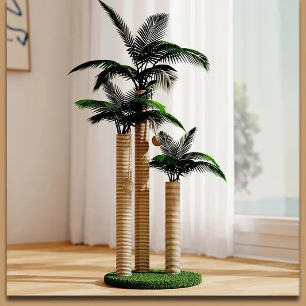 Cat Tree for Cats Veylor | Premium Sisal Palm Tree Post