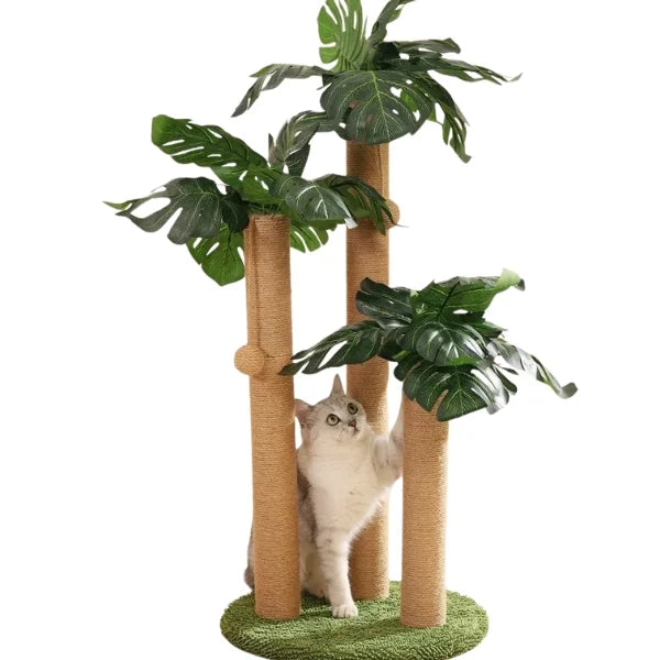 Cat Tree for Cats Veylor | Premium Sisal Palm Tree Postº.