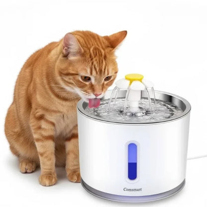 Cat Water Fountain Liryn | Quiet 2.4L Cat Water Fountain.