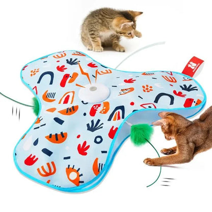 Cat Toys Smart Hide & Seek Feather Teaser