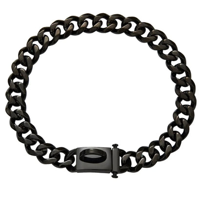 Dog Collar Ascot Cuban Link Bold Style, Solid Steel