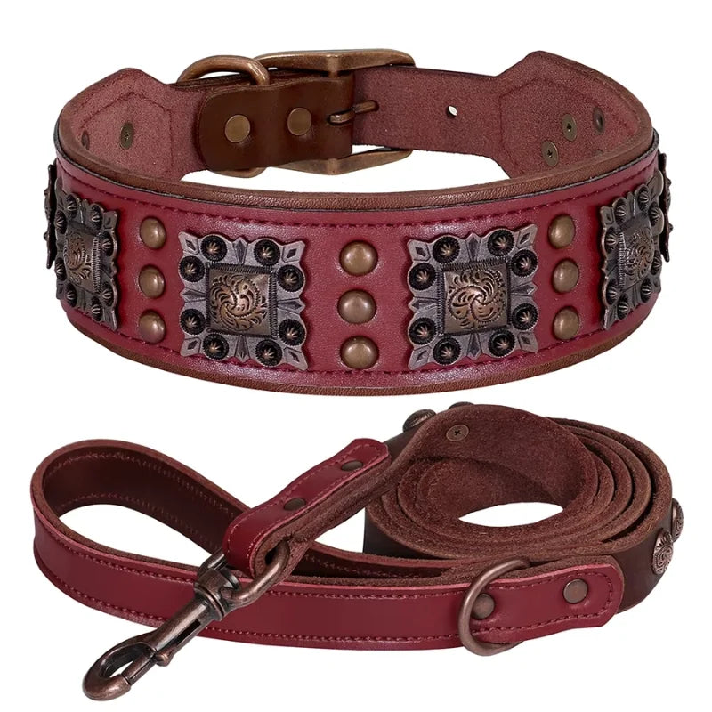 Dog-Collar-Bergen-Leather-red