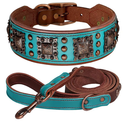 Dog-Collar-Bergen-Leather-blue.