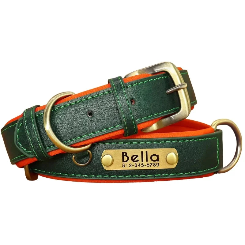 Dog-Collar-Hyde-Personalised-Timeless-Leather_-Made-Personal-green